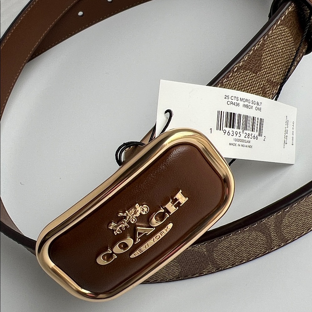 Coach Signature Buckle Cut To Size Morgan Belt - Picture 14 of 17